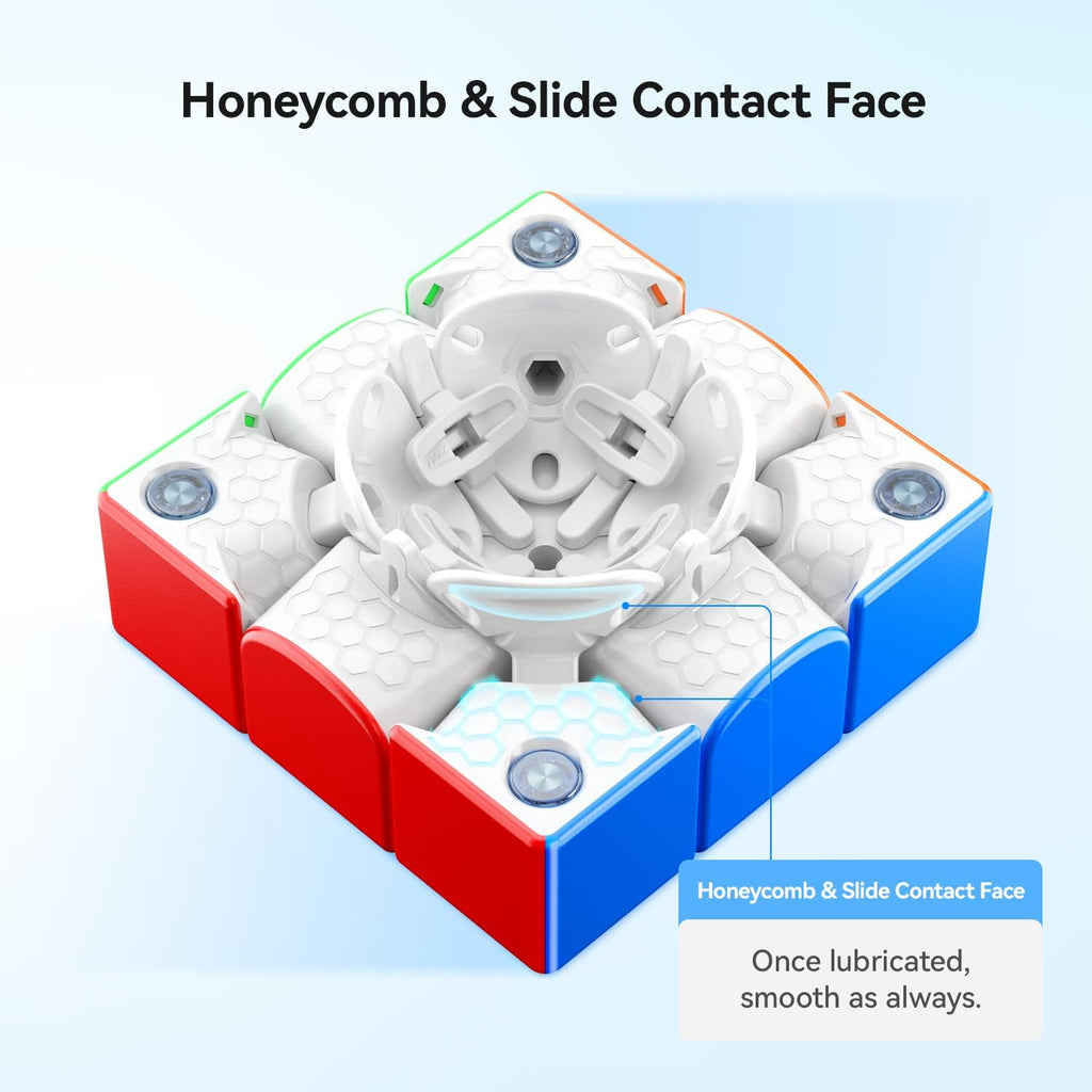 356ME Zauberwürfel Magnetisch Speed Cube 3x3, Magischer Speed Cube Stickerless, mit Flügelförmige Numerische IPG/GES+/Sichtbarer Magnet, Magic Cube Aufgerüstete