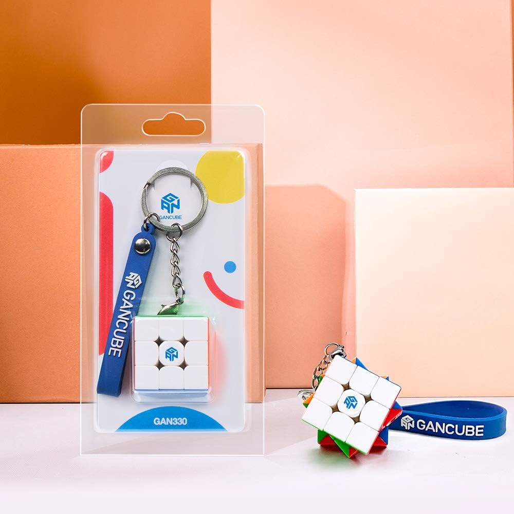 330 Mini Zauberwürfel Schlüsselanhänger 3x3, Cube Key Ring 30mm für Deine Schlüssel Oder als Stylischer Anhänger, Mini Speed Cube Schlüsselanhänger für Kinder und Erwachsene