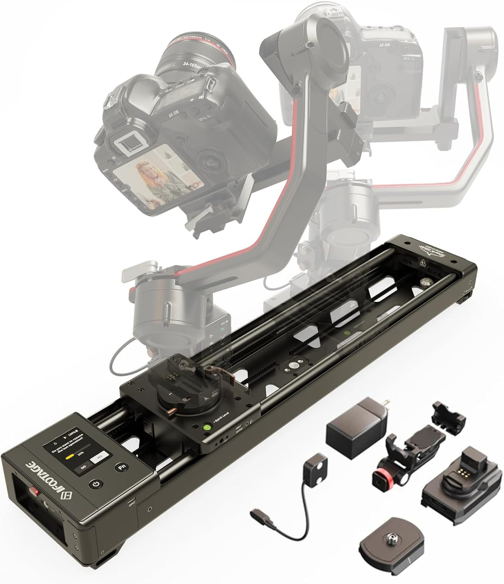 Shark Slider Nano II-660 Motorisierter Kamera Slider,Mobile APP/IPS-Touchscreen-Steuerung,360°-Panoramaaufnahme, kompatibel mit DJI RS2, RS2 Pro, RS3 Pro, RS4, RS4 Pro Stabilisatoren